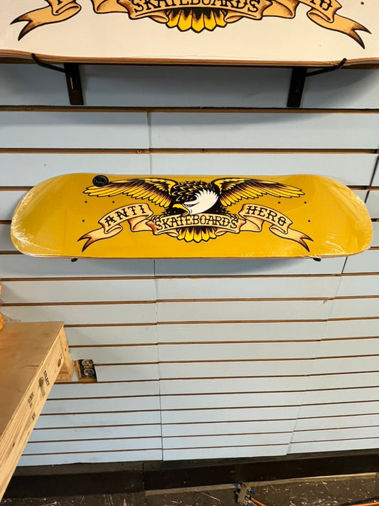 Anti-Hero Classic Eagle Mini Skateboard Deck 7.3 Yellow